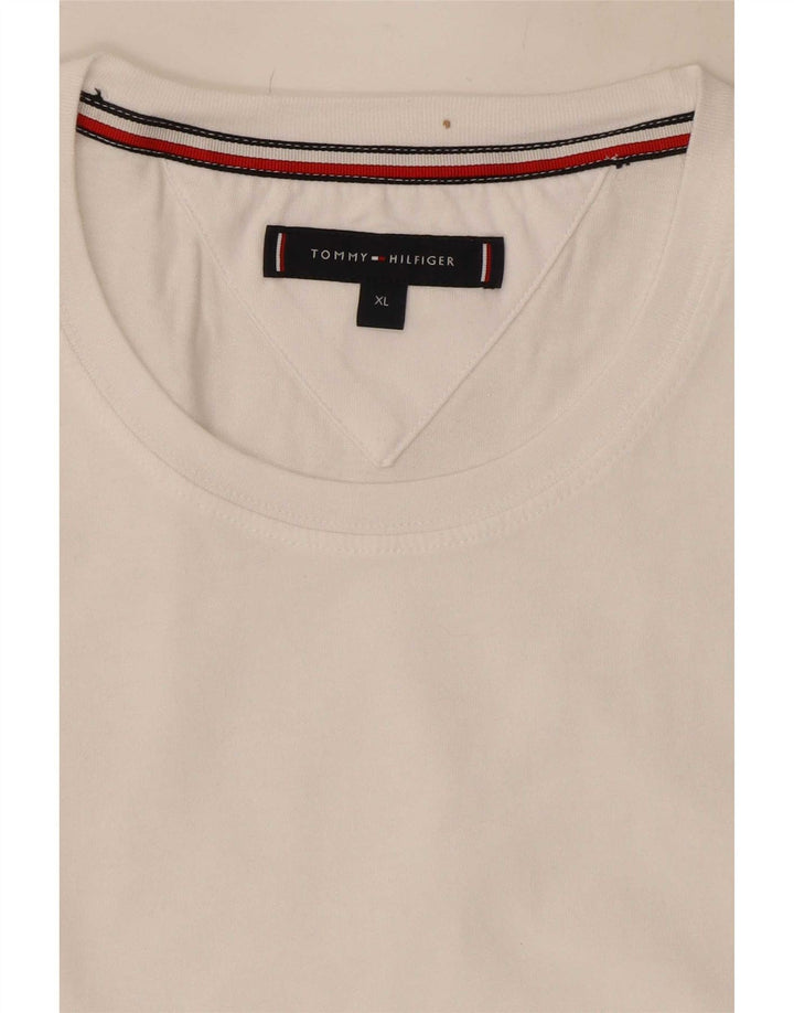 Tommy Hilfiger T-Shirt Homme Haut XL Blanc