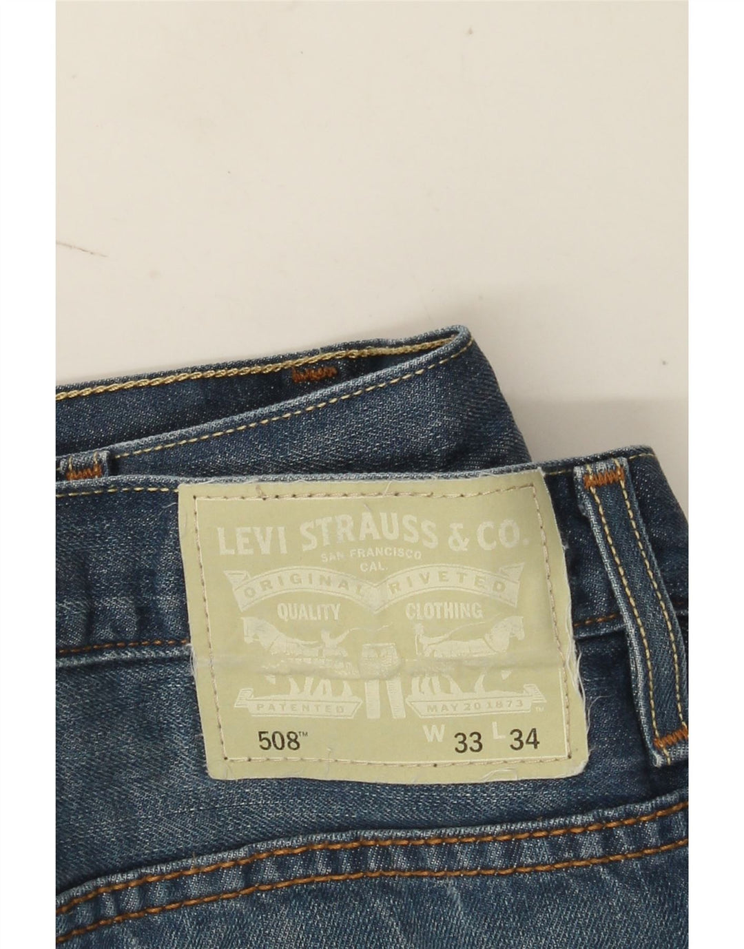Levi's Jean Slim 508 Homme Bleu W33 L31 Coton