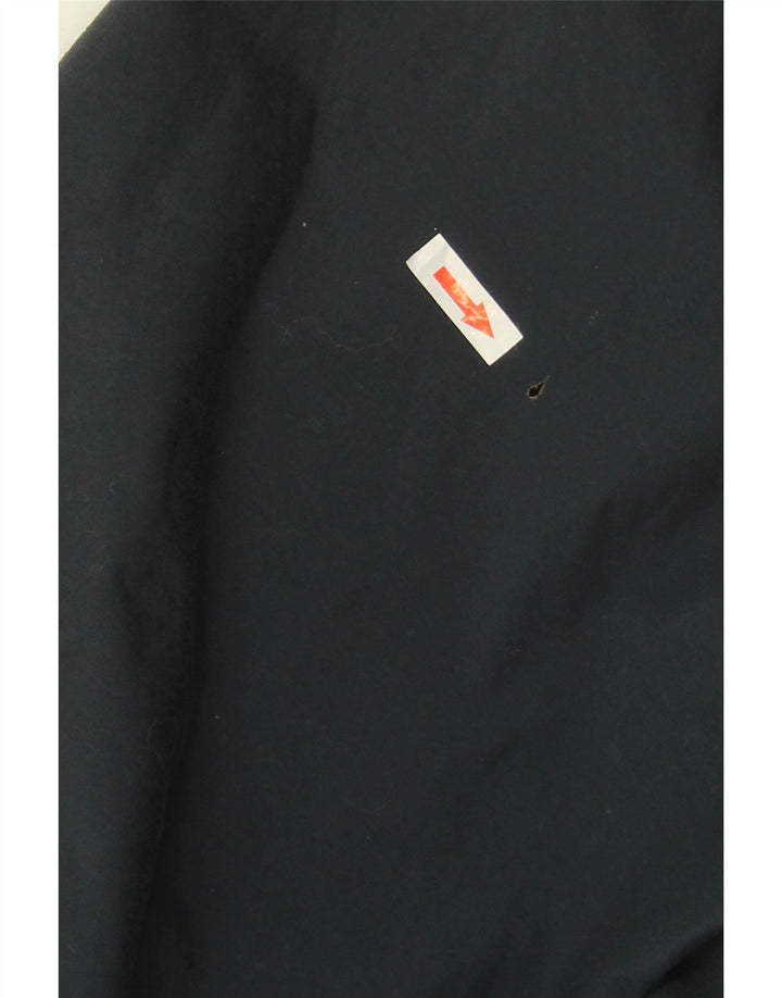 JACK WOLFSKIN Veste de pluie à capuche pour homme UK 40/42 Large Bleu Marine Polyamide