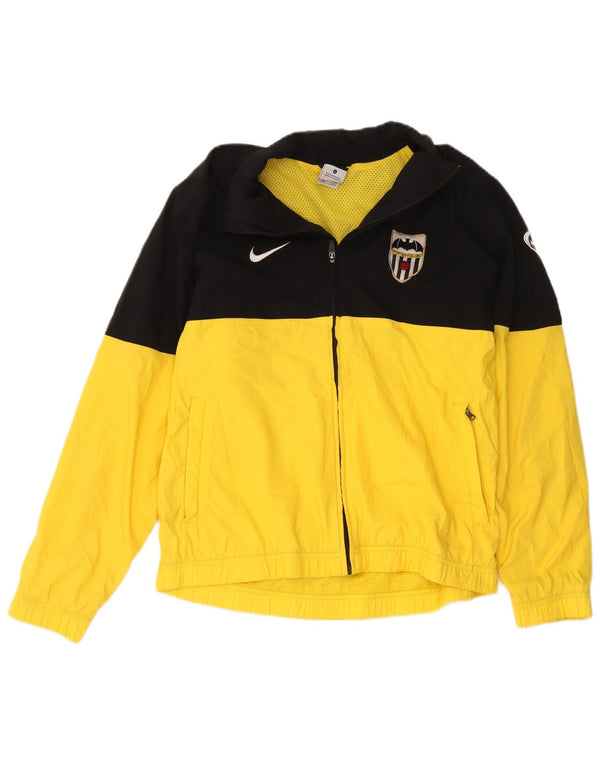 Nike Veste de survêtement graphique pour homme Taille S en polyester color block jaune