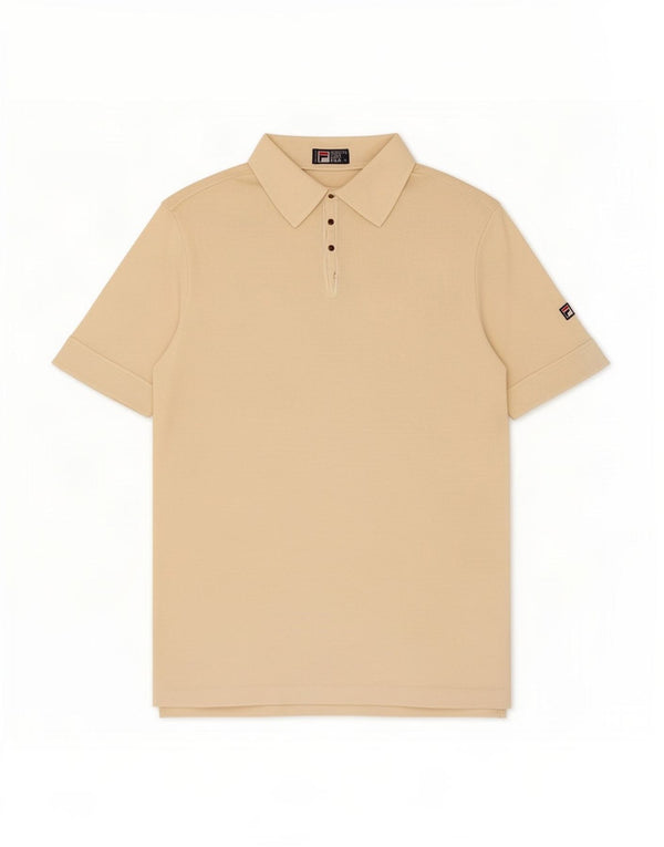 Fila Polo Homme Petit Coton Beige