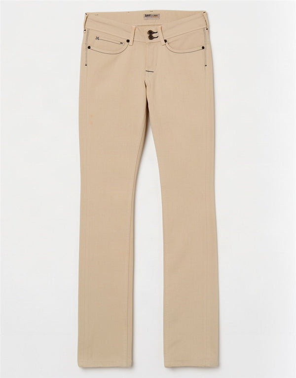 Lee Jean Slim Amy Femme W27 L33 Coton Blanc Cassé