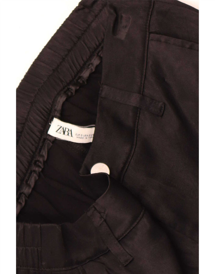 Zara Pantalon Cargo Joggers Femme Petit W26 L28 Noir