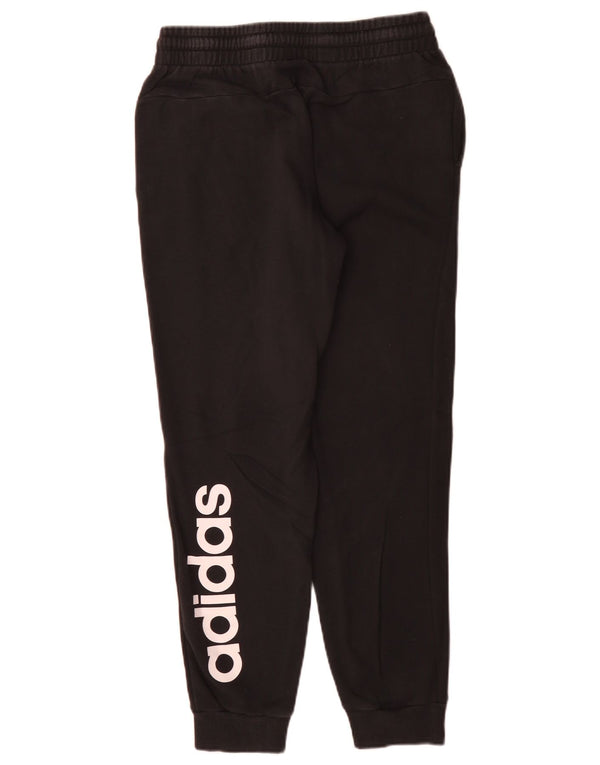 Adidas Pantalon de survêtement graphique pour femme Joggers UK 8/10 Petit coton noir