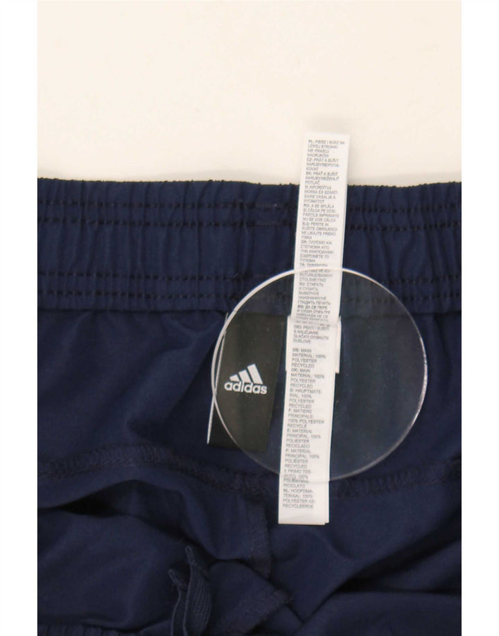 Adidas Pantalon de survêtement graphique pour homme Large Bleu marine Polyester