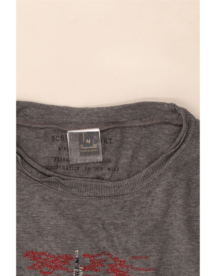 Napapijri Haut Graphique à Manches Longues Homme Gris Moyen