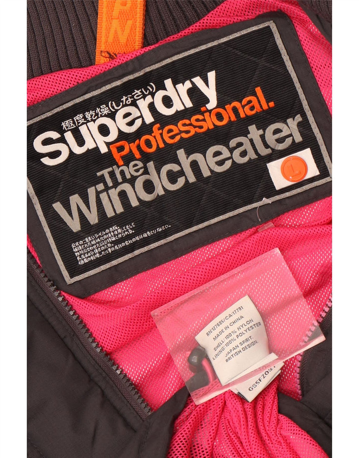 Superdry Veste coupe-vent The Windcheater pour femme UK 16 Large Noir