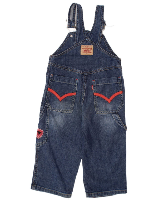 Levi's Salopette droite en jean pour bébé garçon 18-24 mois W22 L14 Bleu Coton