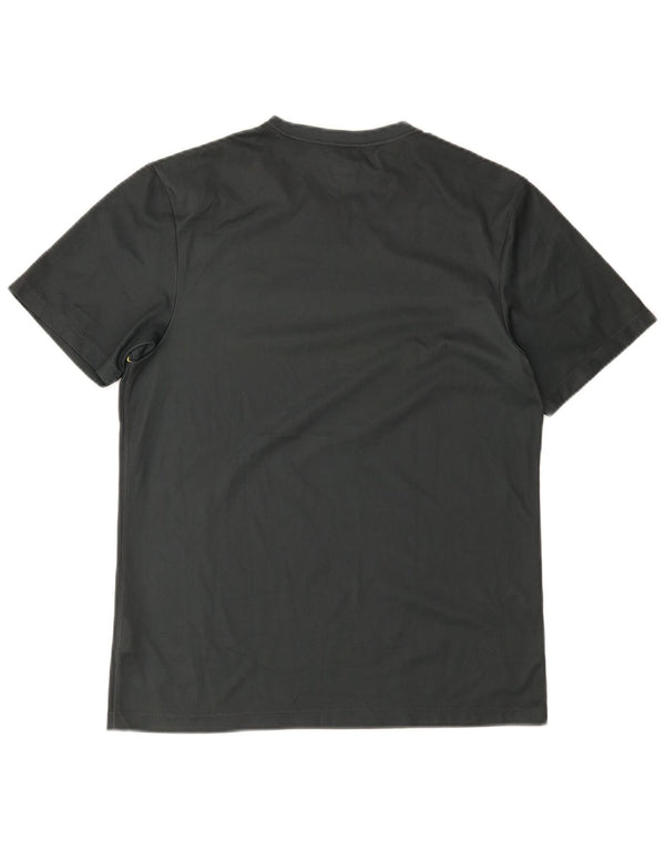 Nike Hommes T-Shirt Top UK 39/41 Vert Moyen Colorblock Polyester