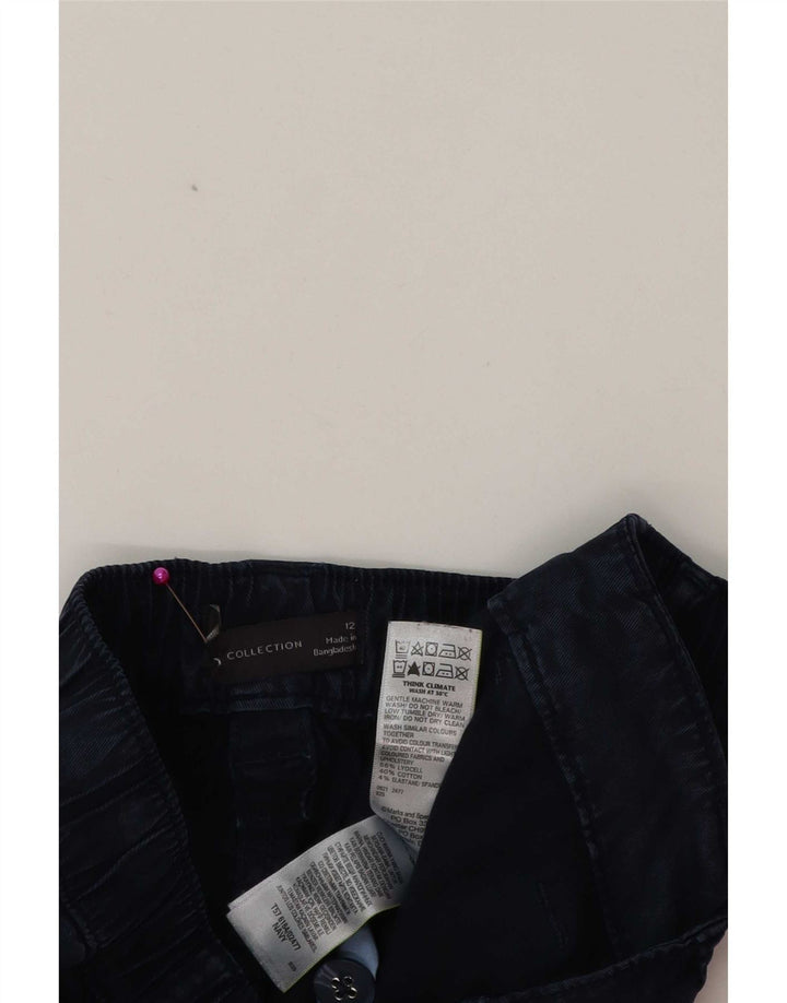 Marks & Spencer Pantalon cargo pour femme UK 12 Medium W32 L27 Bleu marine