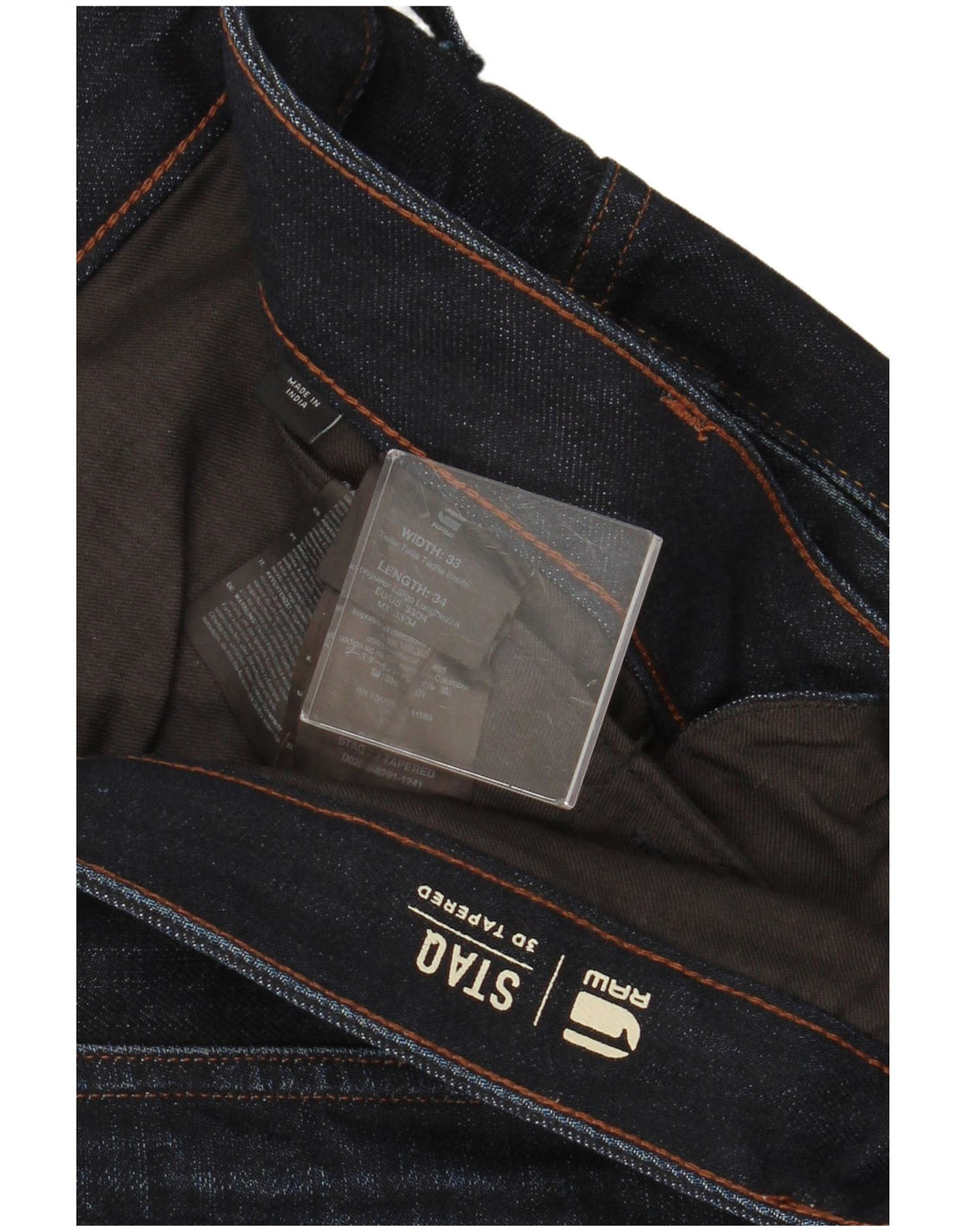 G-STAR Jean fuselé homme W33 L34 bleu marine coton