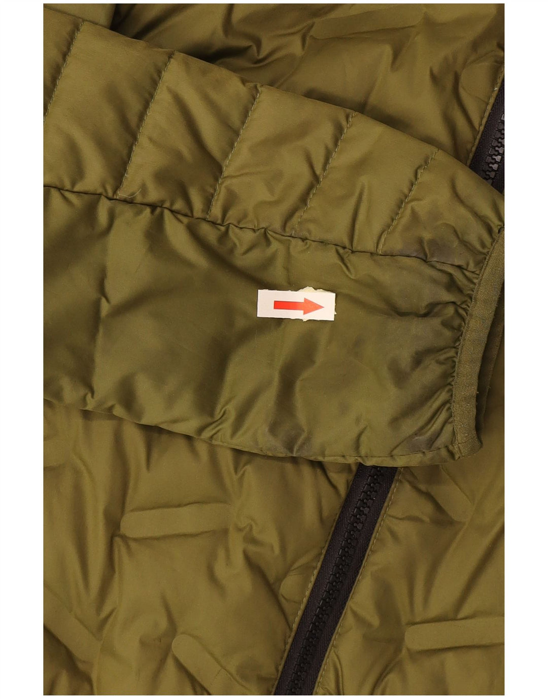Superdry Veste matelassée à capuche pour hommes UK 14 Large Vert Polyester