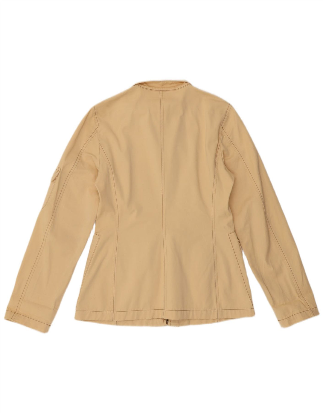 BENETTON Veste Utilitaire Femme IT 42 Coton Beige Moyen