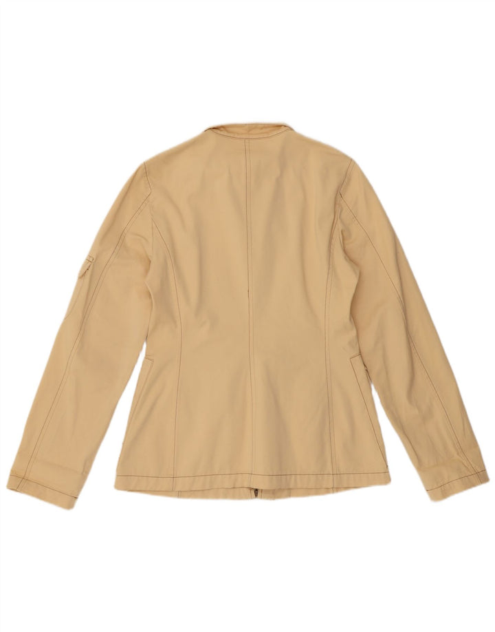 BENETTON Veste Utilitaire Femme IT 42 Coton Beige Moyen