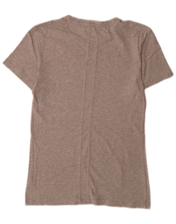 Calvin Klein Jeans T-shirt graphique pour femme UK 14 Gris moyen moucheté