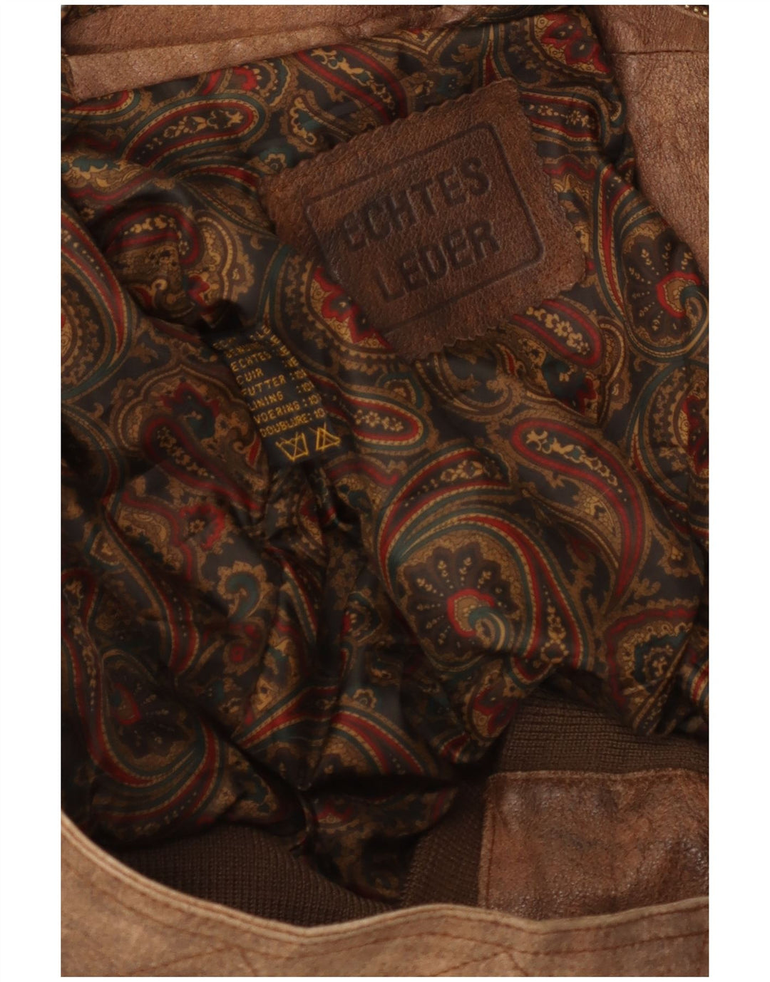 veste en cuir homme vintage UK 42 XL Cuir Marron