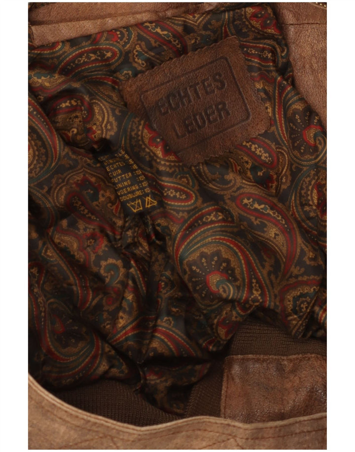 veste en cuir homme vintage UK 42 XL Cuir Marron