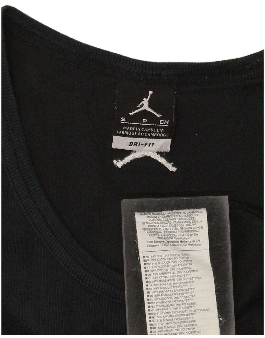Jordan Hommes Dri Fit Débardeur Petit Noir Coton