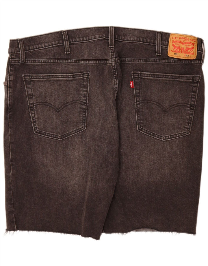 Levi's Short en Jean 405 Homme W42 2XL Gris Coton