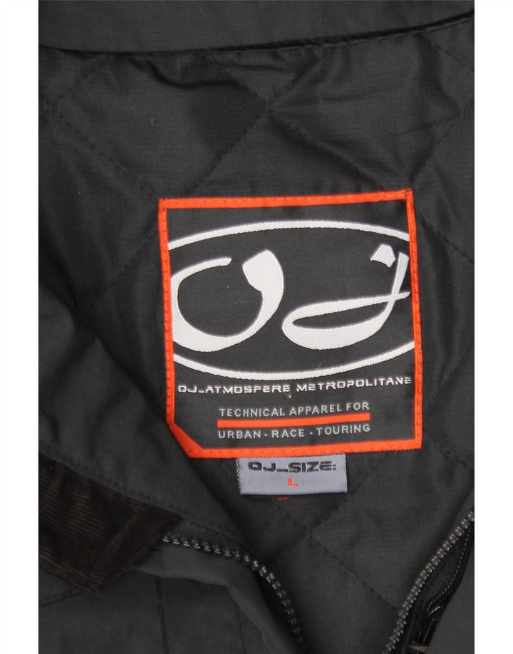 OJ Atmosfere Veste utilitaire pour homme UK 40 Large Noir Nylon