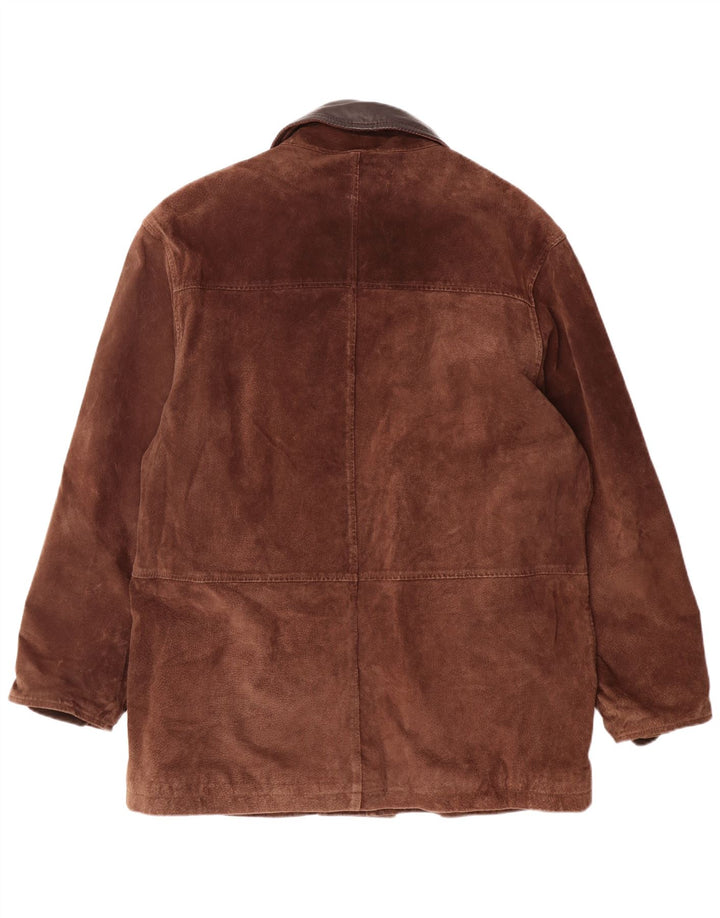Compagnia Manteau coupe-vent en daim pour homme IT 50 Grand cuir marron