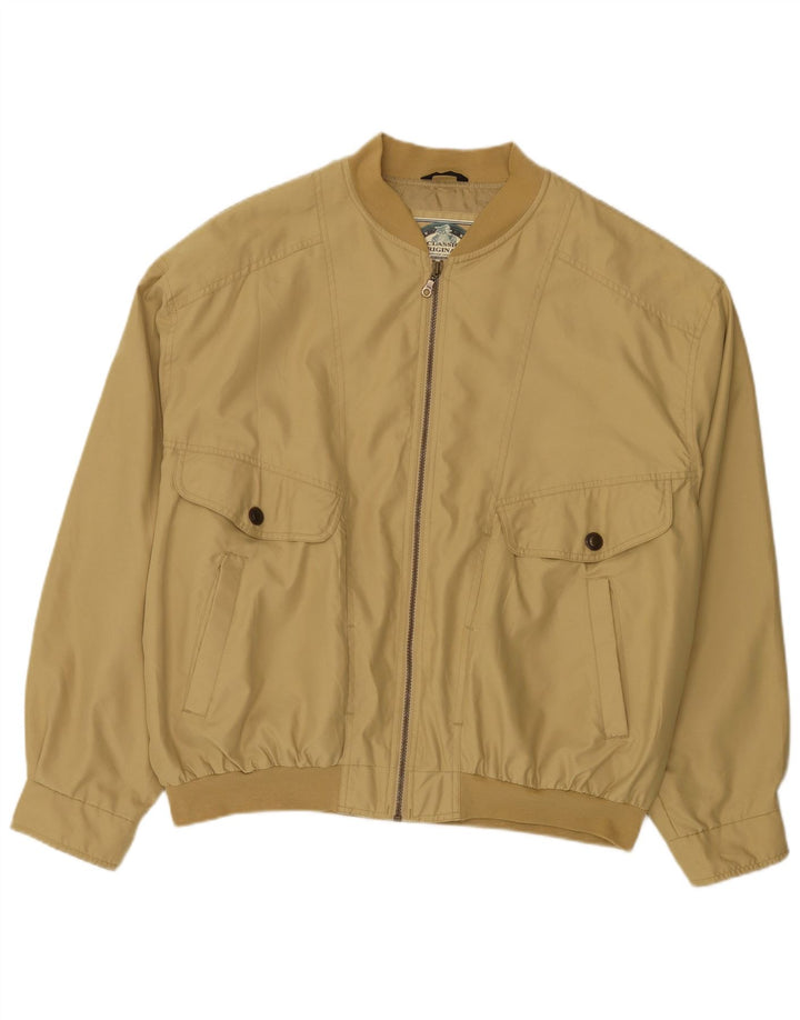 C & A Blouson Bomber Homme IT 58 4XL Beige Polyester