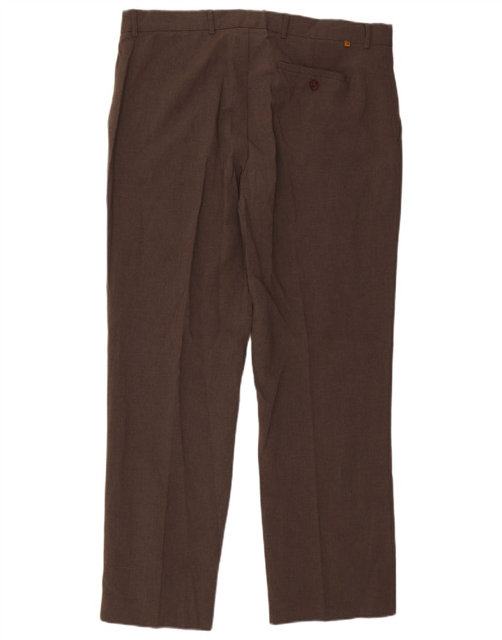 Farah Pantalon Chino Droit Homme W40 L31 Marron Polyester