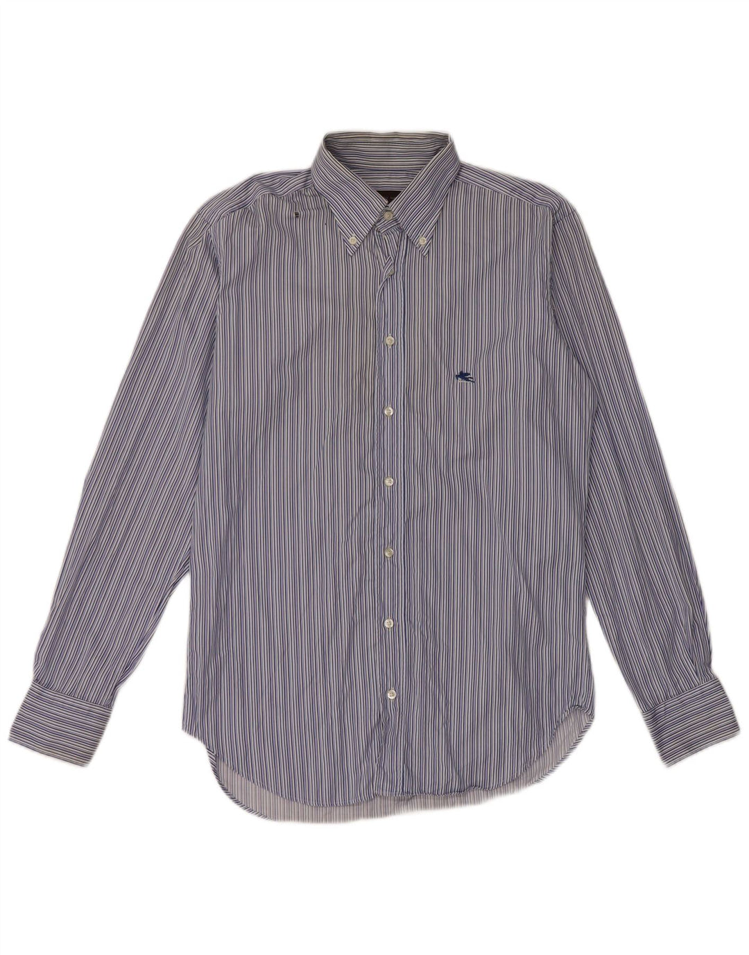 Etro Chemise homme taille 40 coton rayé bleu moyen