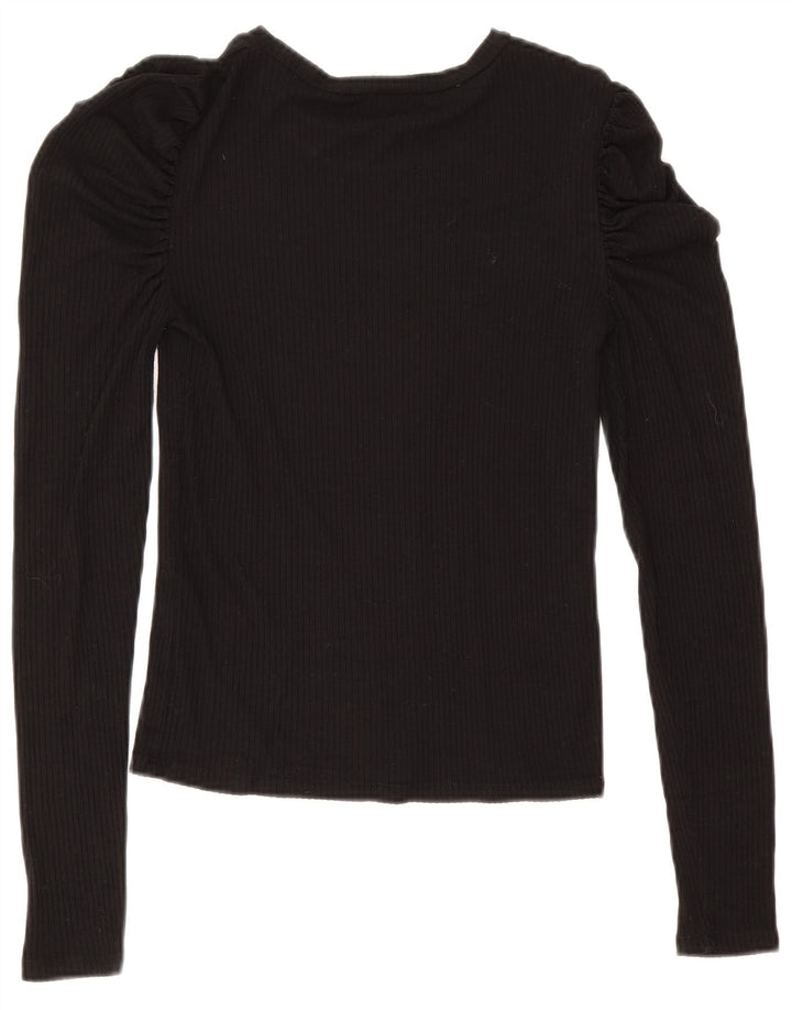 Zara Chemisier à manches longues pour femme UK 12 Noir moyen