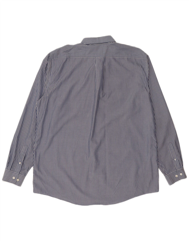 Eddie Bauer Chemise Homme XL Bleu Rayé Coton
