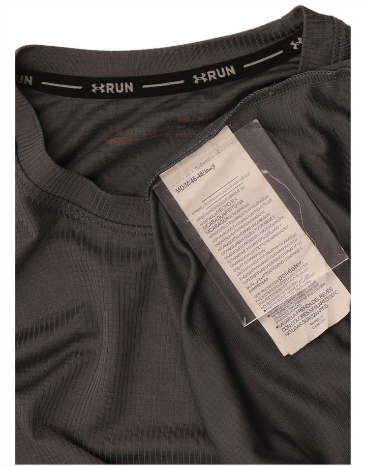 UNDER ARMOUR T-Shirt Heat Gear Graphic Homme Gris Moyen Polyester