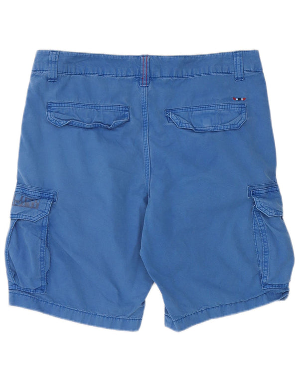 Napapijri Short Cargo Homme W32 Large Bleu Coton
