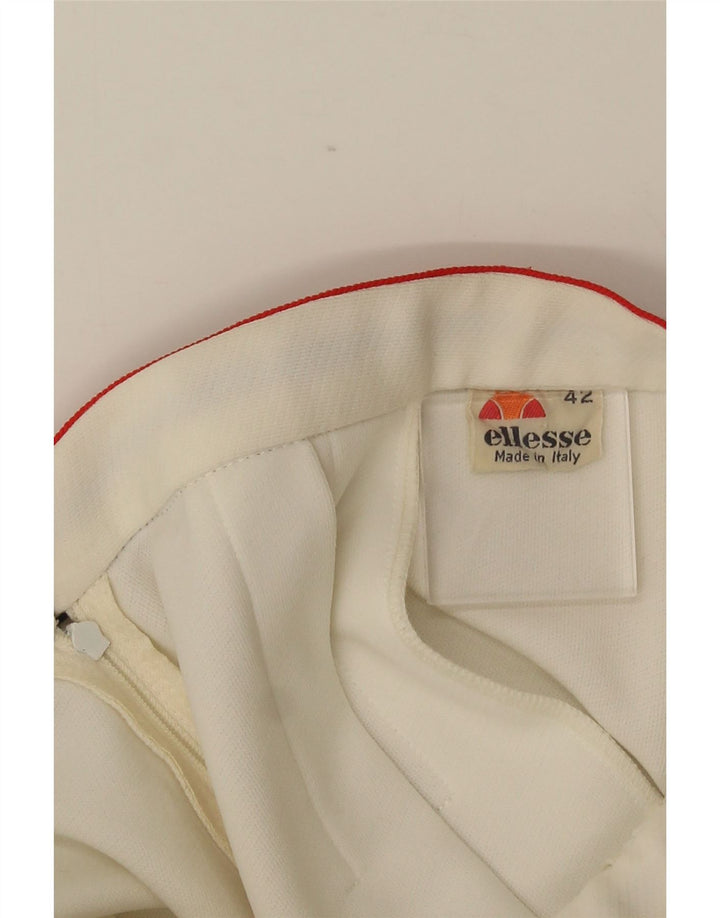 ELLESSE Jupe de Tennis Femme IT 42 Medium Blanc Colourblock