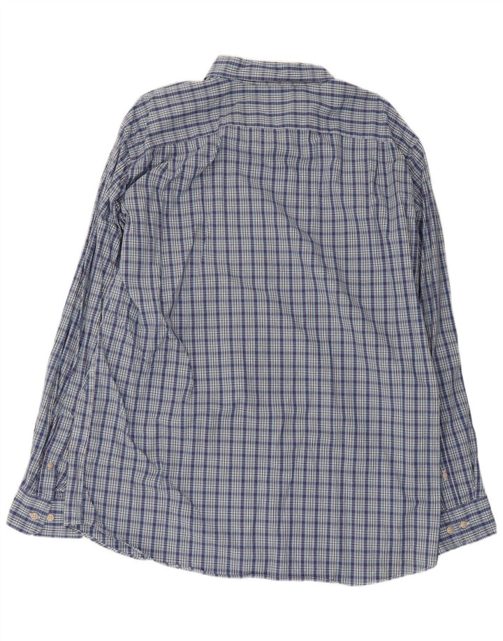 Nautica Chemise Homme XL Bleu Carreaux Coton