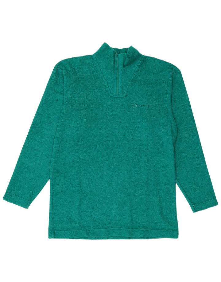 Sergio Tacchini Pull polaire à col zippé pour homme XL Vert Polyester