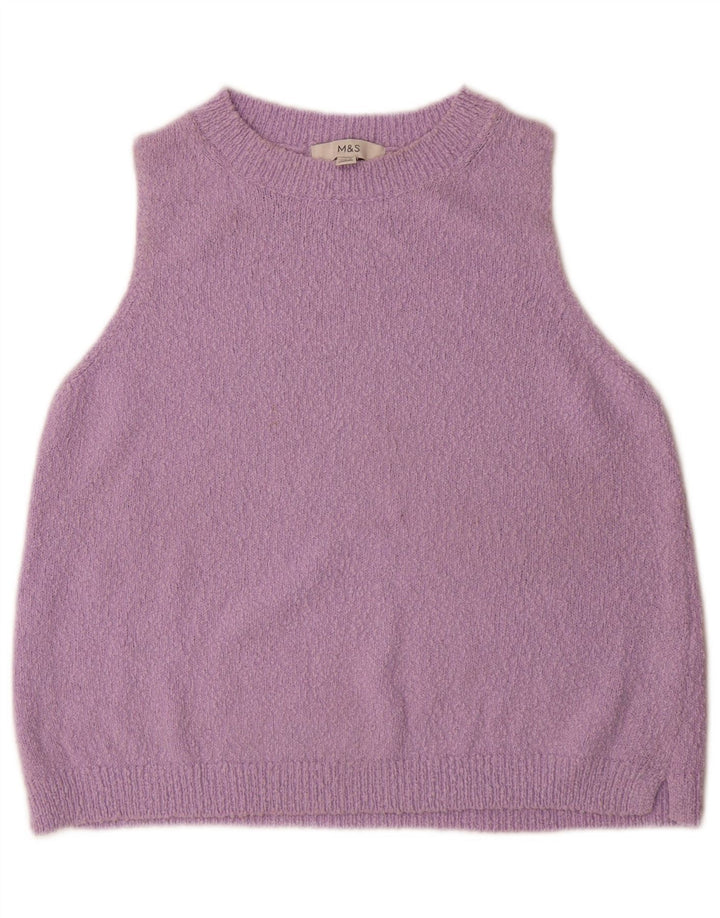 Marks & Spencer Débardeur pour femme UK 14 Coton violet moyen