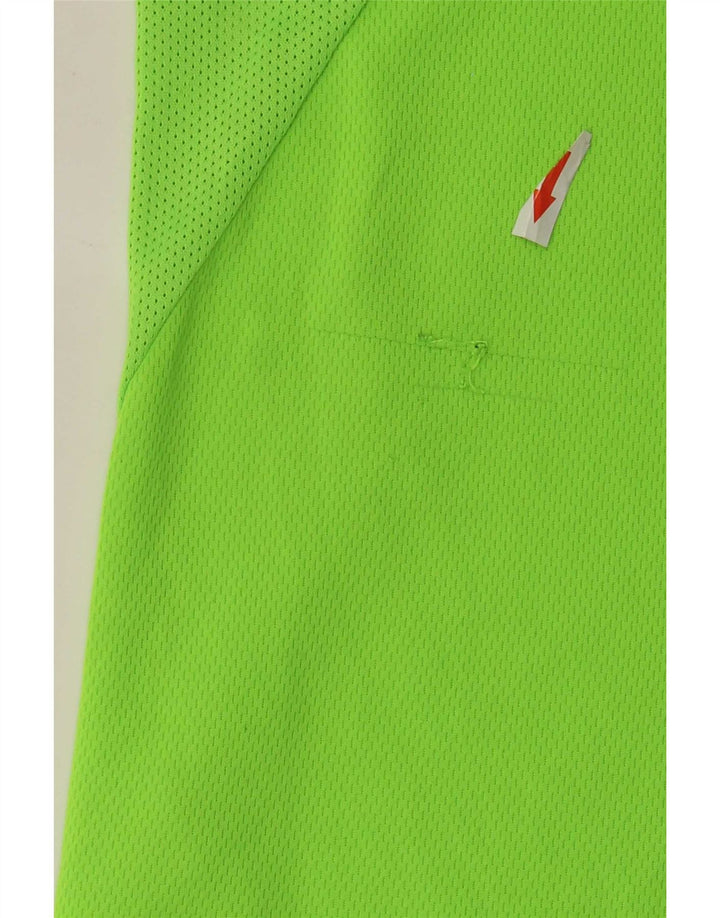 Nike T-shirt Dri Fit pour homme en polyester color block vert moyen