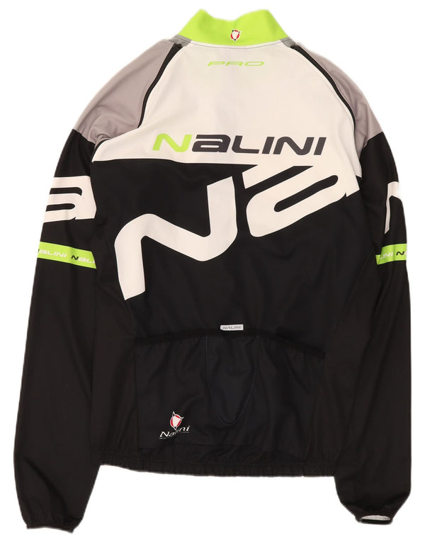 NALINI Veste de survêtement graphique pour homme 2XL Noir Colourblock Polyester
