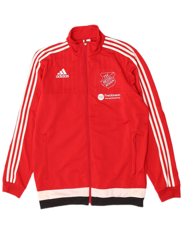 Adidas Veste de survêtement Graphic Regular Fit pour homme Rouge moyen Colourblock