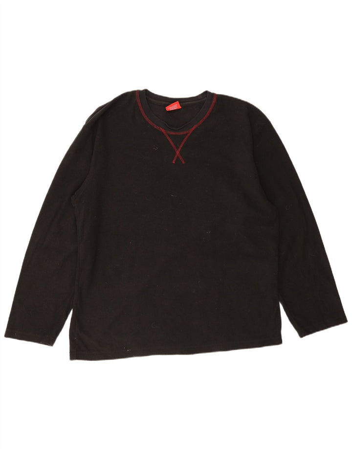 IZOD Pull Polaire Homme Grand Noir Polyester