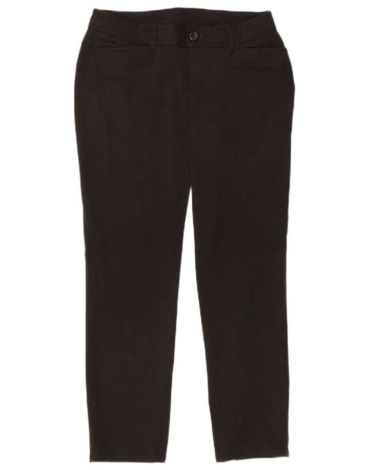 EDDIE BAUER Pantalon décontracté slim pour femme US 4 Small W28 L27 Noir Polyester