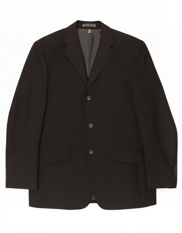 Zara Veste blazer à 3 boutons pour homme UK 36 Petite laine noire