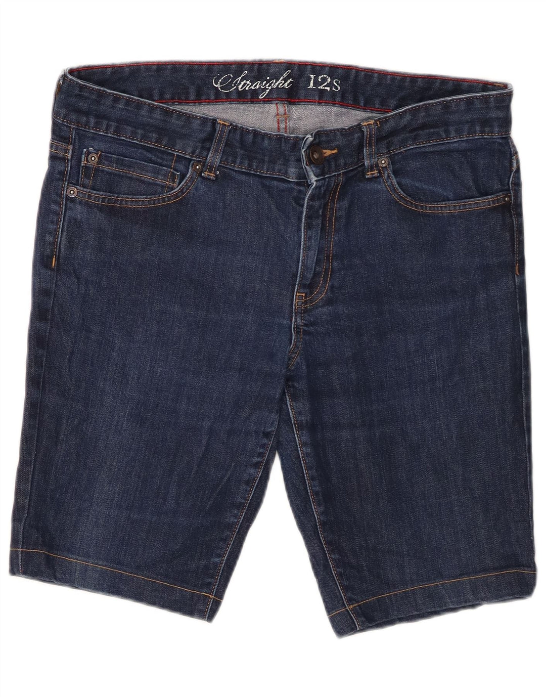 Tommy Hilfiger Short en jean pour femme US 12 Large W34 Bleu marine