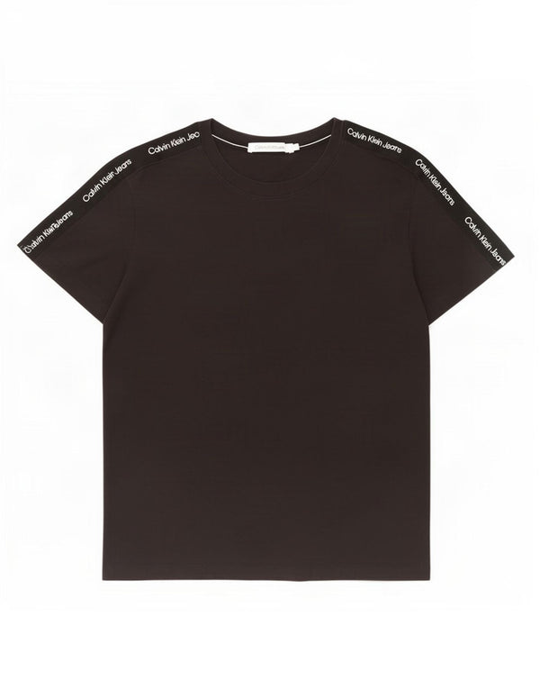 Calvin Klein Jeans T-shirt graphique pour homme en coton color block noir Taille L