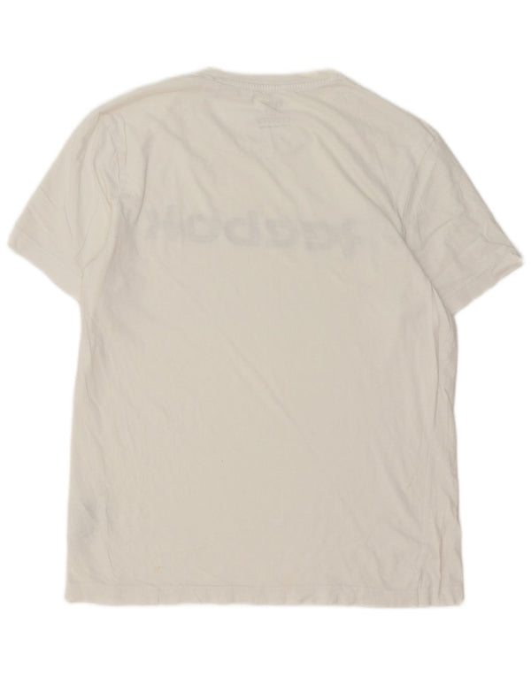 Reebok Tee-Shirt Graphic Homme Blanc Moyen Coton