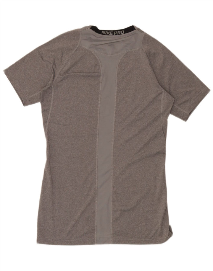 Nike Hommes Dri Fit T-Shirt Haut Large Gris Polyester