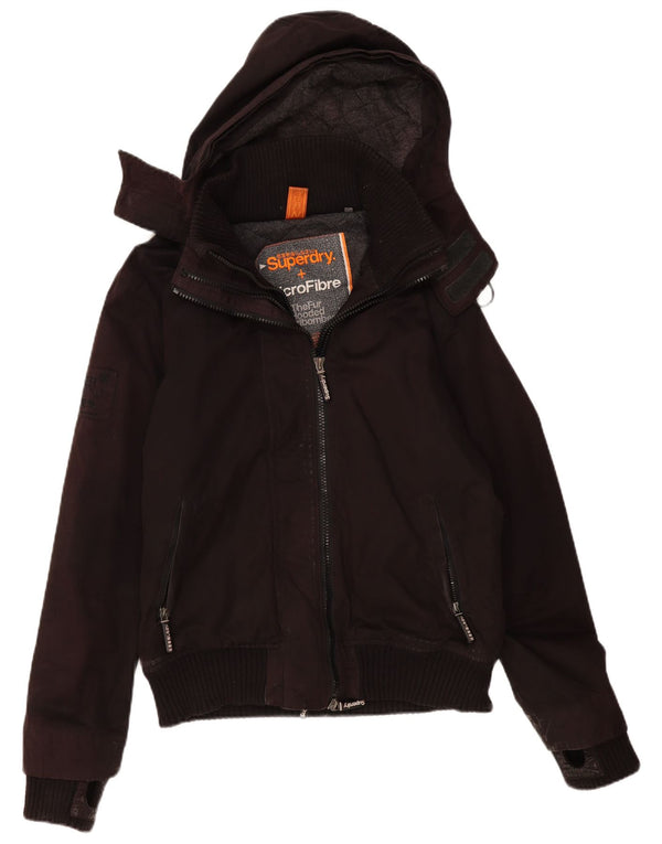 Superdry Hommes The Windbomber Veste Bomber À Capuche UK 40 Large Marron