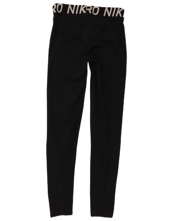 Nike Legging graphique Dri Fit pour femme UK 12 Noir moyen Polyester