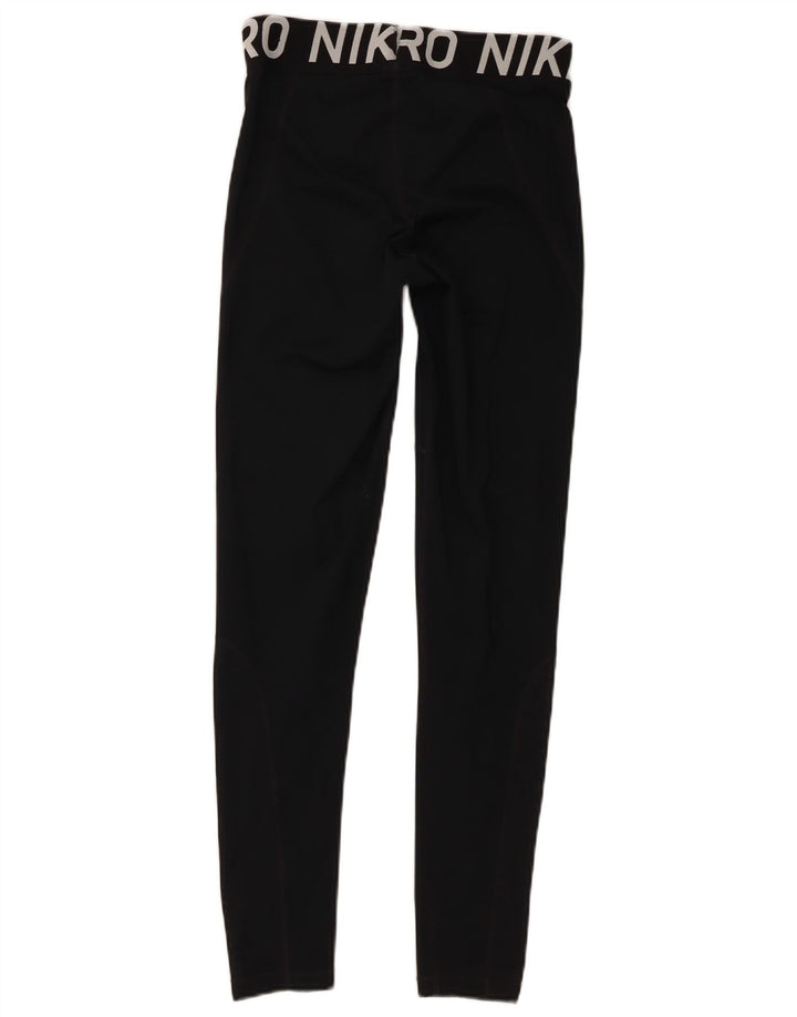Nike Legging graphique Dri Fit pour femme UK 12 Noir moyen Polyester