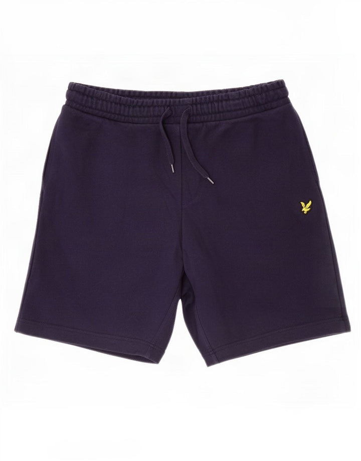 Lyle & Scott Short de Sport Homme Bleu Marine Moyen Coton